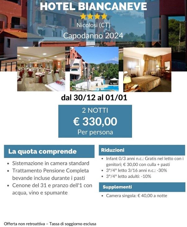 Hotel Biancaneve Offerte Capodanno Sicilia Dreaming Sicily