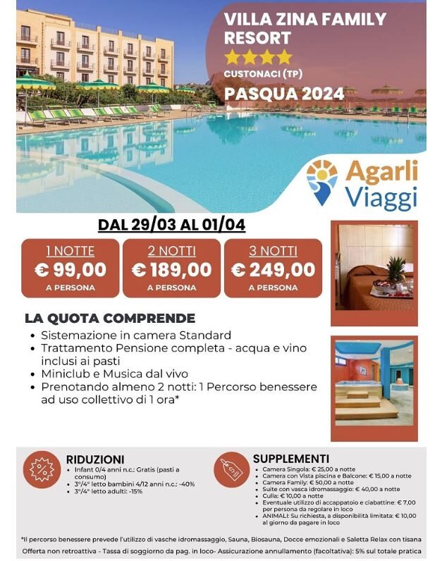 Villa Zina Park Hotel Trapani Offerte Pasqua Sicilia Dreaming Sicily