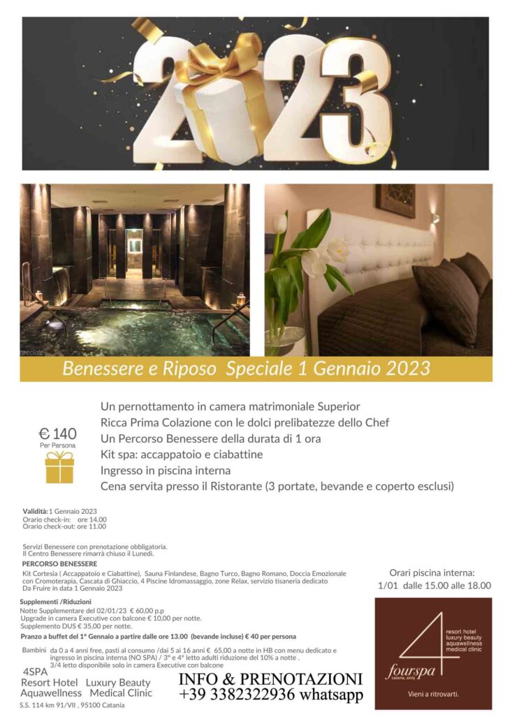 4 Spa Resort Hotel | Offerte Capodanno Sicilia | Dreaming Sicily