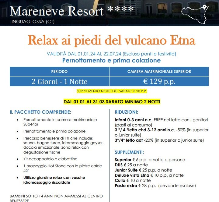 SAN VALENTINO 2023 - al Mareneve Resort - Linguaglossa - CT - Sicilia